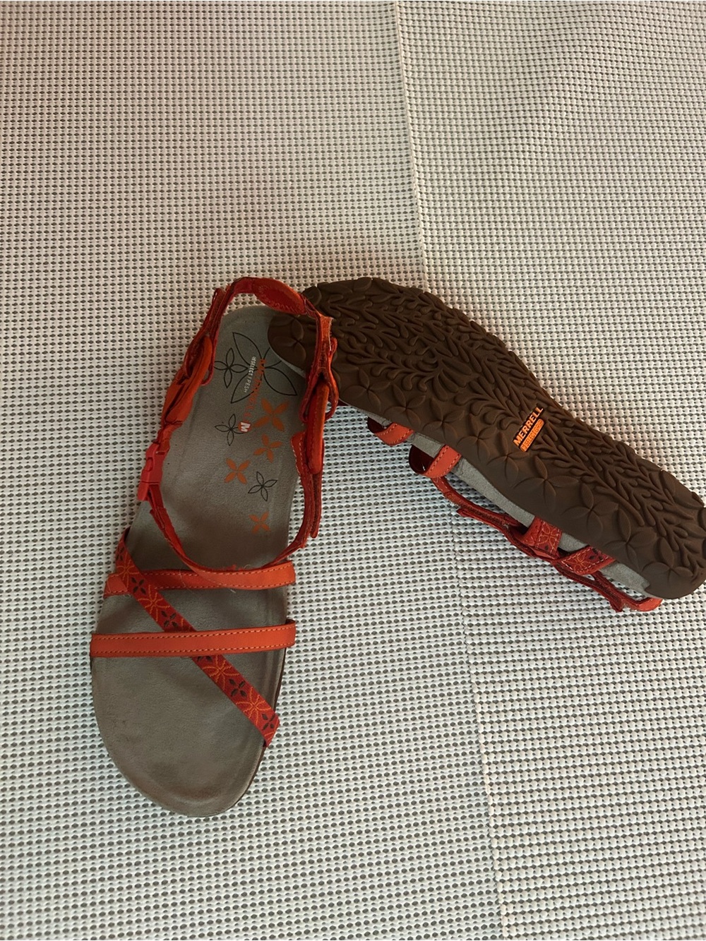 Merrell Red Strappy Casual Sandals
